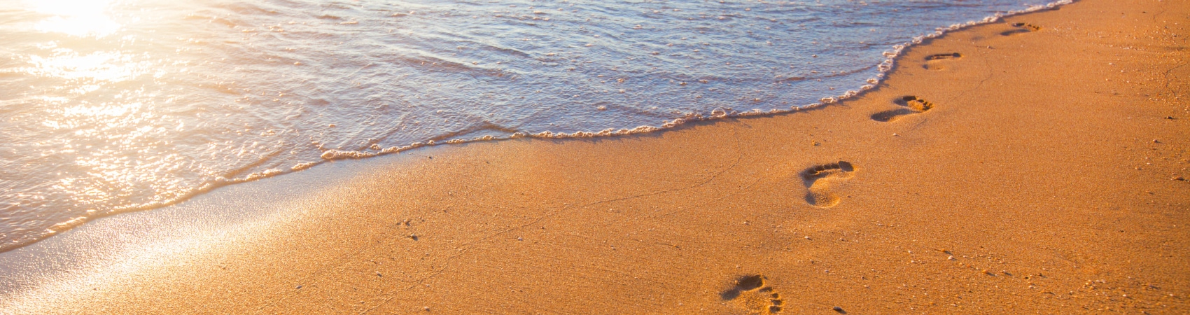 footprints in the sand